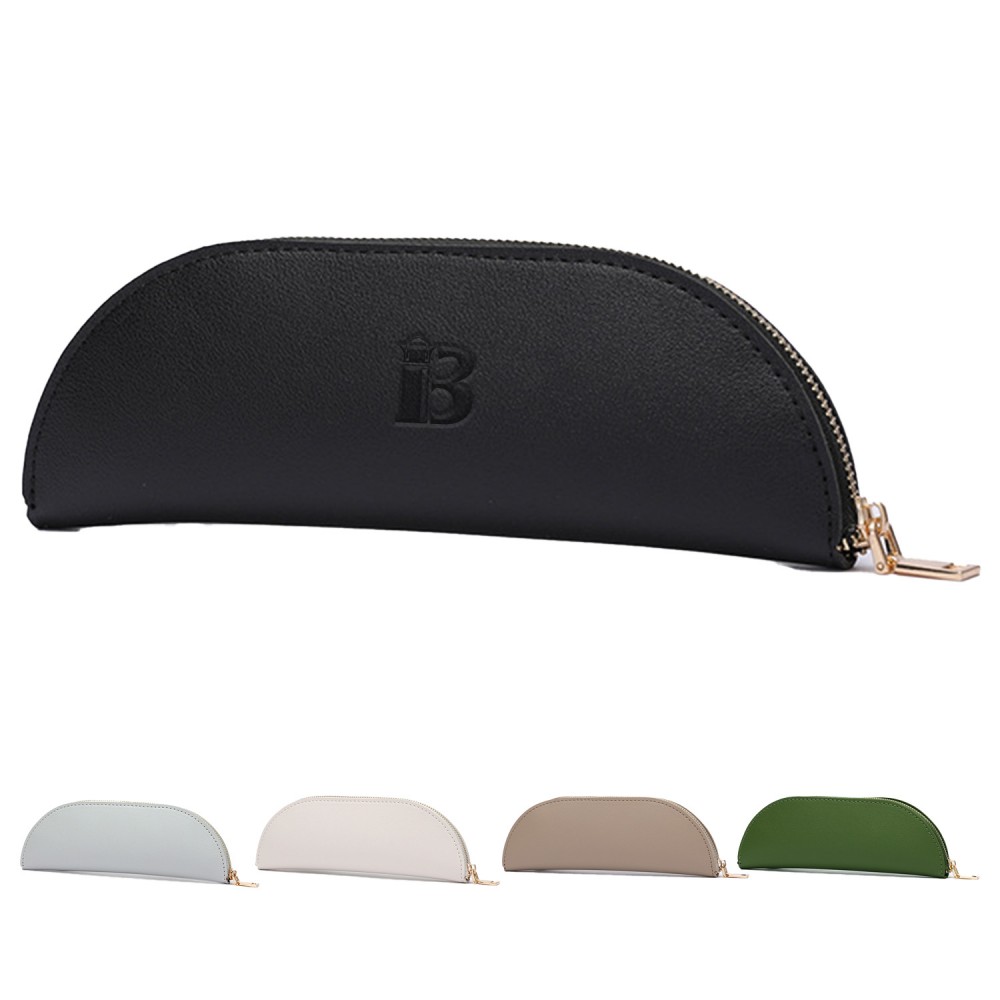 Custom Imprinted PU Leather Pencil Case