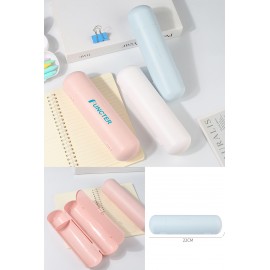 Custom Printed Plastic Pencil Case with Snap-Tight Lid