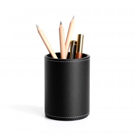 Custom Printed Leather Round Pen Holder