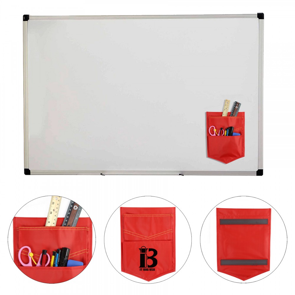 Logo Branded Magnetic Storage Pocket Whiteboard Accessory Case
