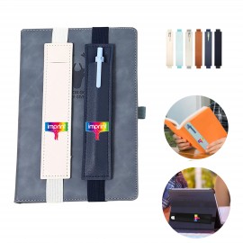 Elastic Band PU Pen Holder with Logo