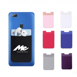 Logo Branded Lycra Elastic Fabric Phone Wallet  Logo Branded Lycra Elastic Fabric Phone Wallet