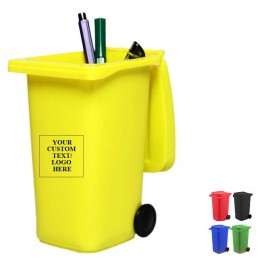 Logo Branded Mini Curbside Garbage Trash Bin Pen Holder