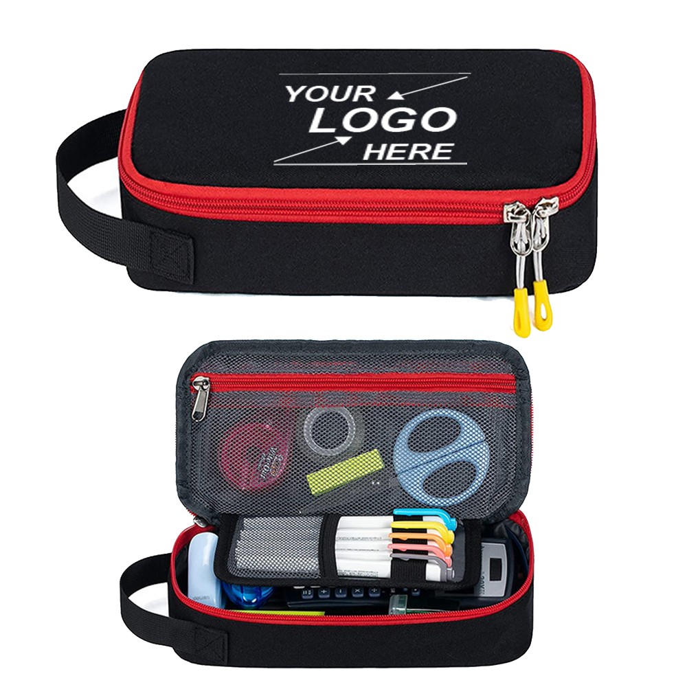 Custom Imprinted Large Capacity Stylish Pen Case