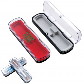 Magnetic Flip Transparent Pencil Case Custom Printed