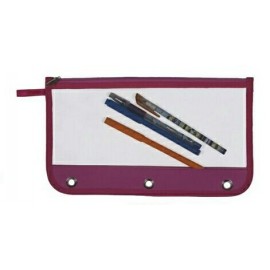 Clear 3-Ring Binder Pencil Case Logo Branded