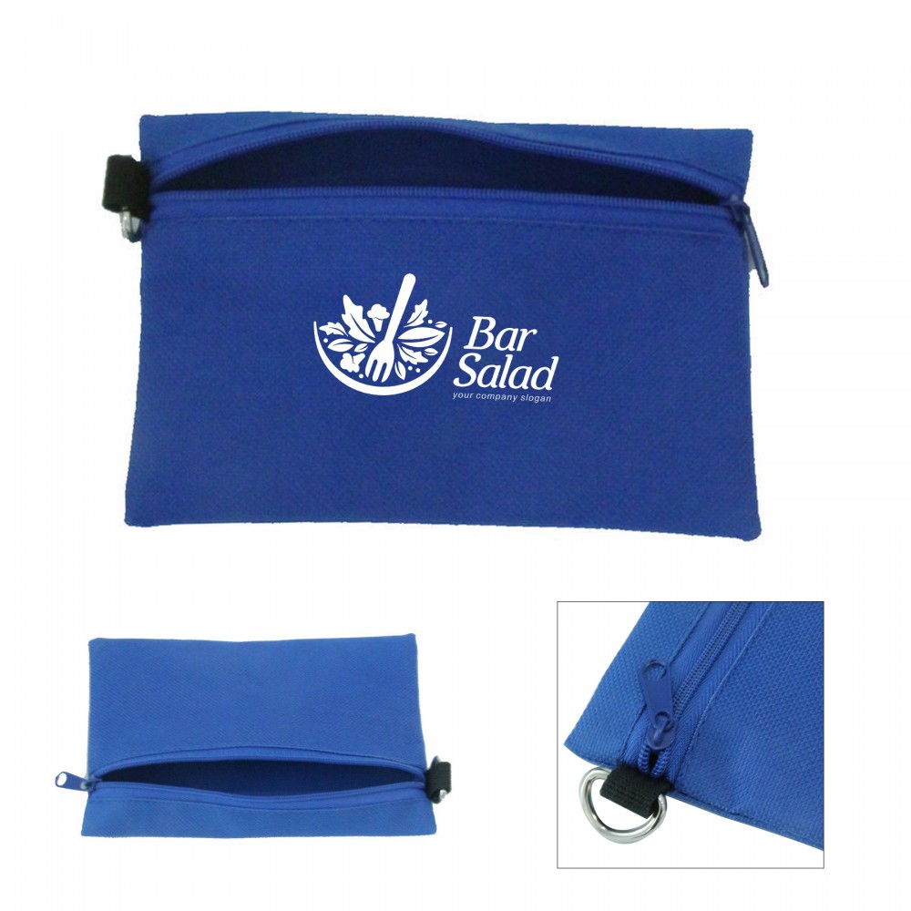 Logo Branded Oxford Zippered Pencil Case
