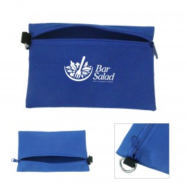 Logo Branded Oxford Zippered Pencil Case