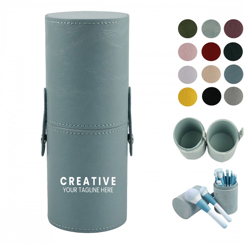 PU Makeup Brush Holder Custom Imprinted
