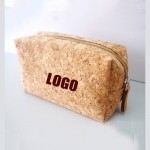 Custom Printed Cork Softwood Cosmetic Bag Makeup Organizer