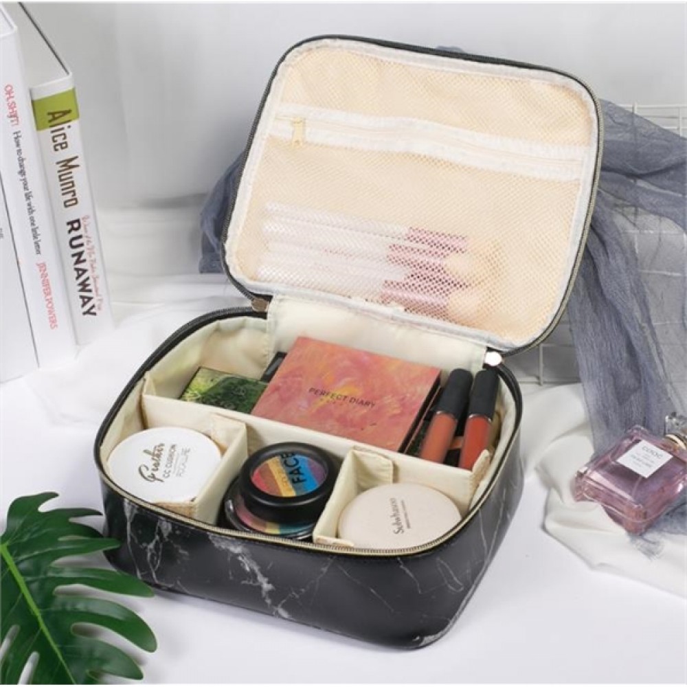 Custom Imprinted Cosmetic case with marble pattern Custom Imprinted Cosmetic case with marble pattern