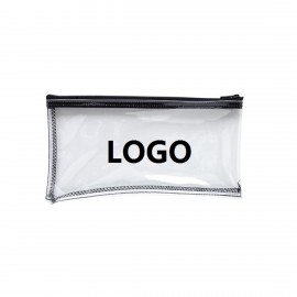 Custom Imprinted Transparent PVC Pencil Cases Cosmetic Bag