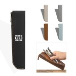 Slim PU Leather Pen Case Custom Printed