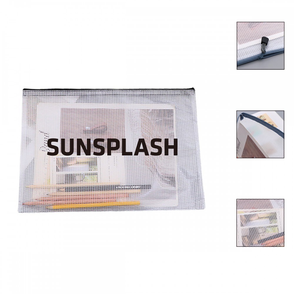 A4 Plastic Zipper File Document Holder Custom Imprinted A4 Plastic Zipper File Document Holder Custom Imprinted