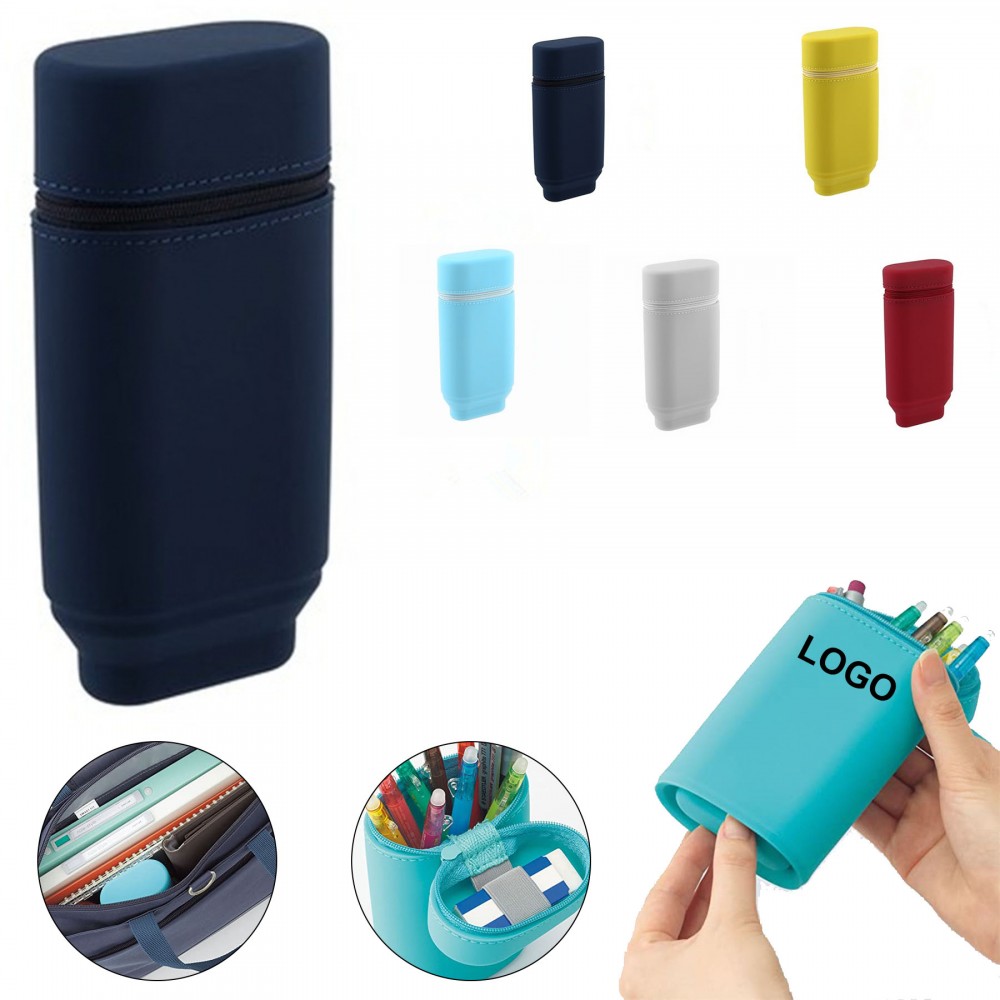 Custom Imprinted Silicone Pen Container