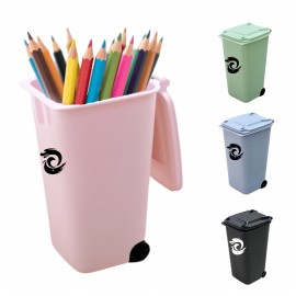 Mini Trash Can Pen Holder Custom Imprinted