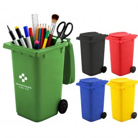 Custom Printed Mini Garbage Trash Bin Pen Holder