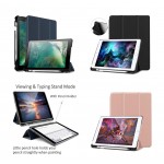 Custom Imprinted iBank(R) iPad Pro 9.7 Smart Cover Case with Pencil Holder (Blue)