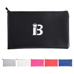 Logo Branded PU Leather Pencil Case Storage Bag