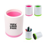 Custom Printed Plastic Desktop Pen Holder