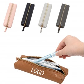 Custom Printed Simple PU Leather Pen Case