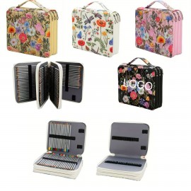 Custom Imprinted 3-Layer Pencil Case with Handle