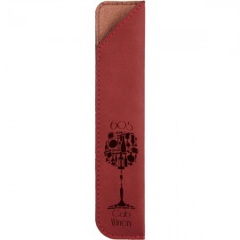 Red/Black Leatherette Pen Sleeve Logo Branded  Red/Black Leatherette Pen Sleeve Logo Branded