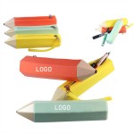 Pen Shape Silicone Pencil Case Custom Printed