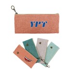 Cotton Linen Pencil Case Logo Branded