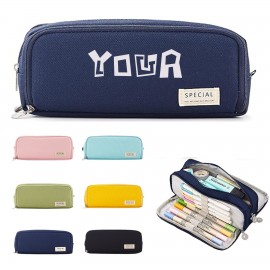 3 Compartments Pencil Pouch Logo Branded