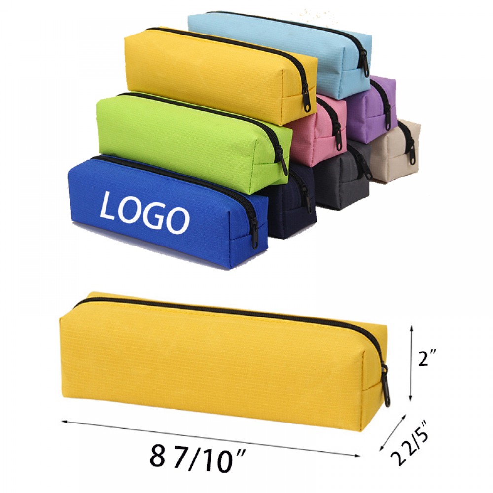 Waterproof Zipper Pencil Case & Bag Logo Branded