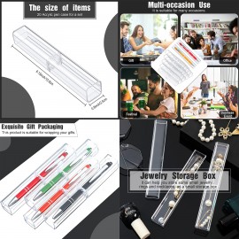 Custom Printed Plastic Clear Acrylic Pen Case