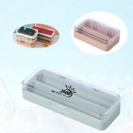 Mirror-Lidded Lipstick Case Logo Branded