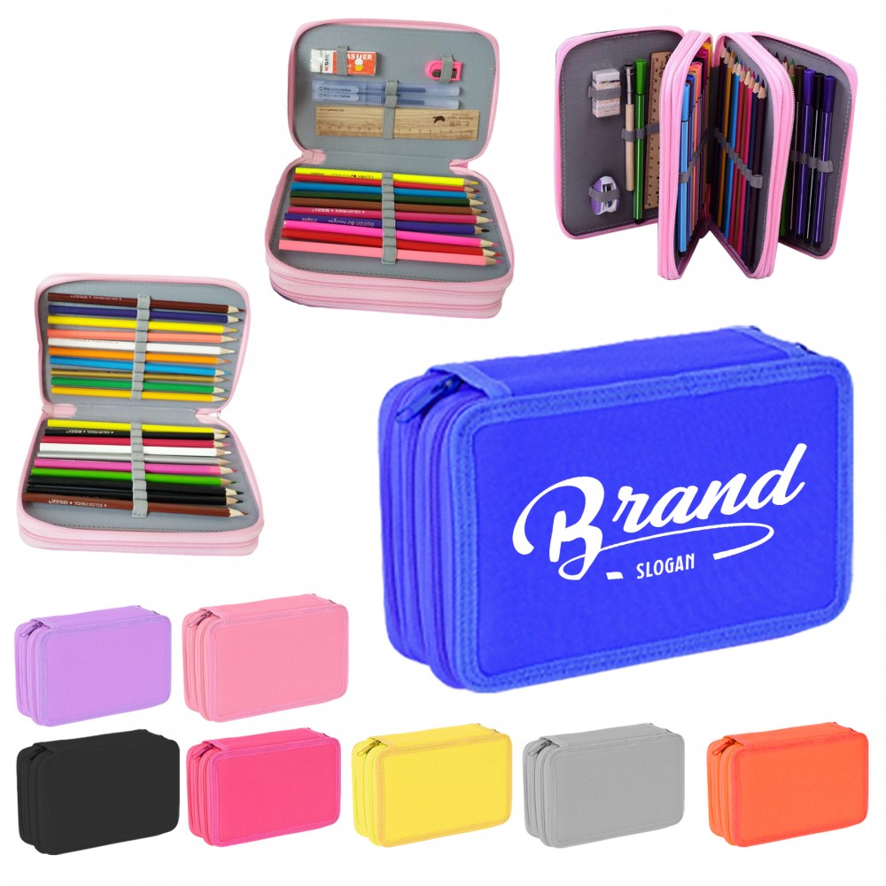 Custom Imprinted Oxford Cloth School Case For Stationery