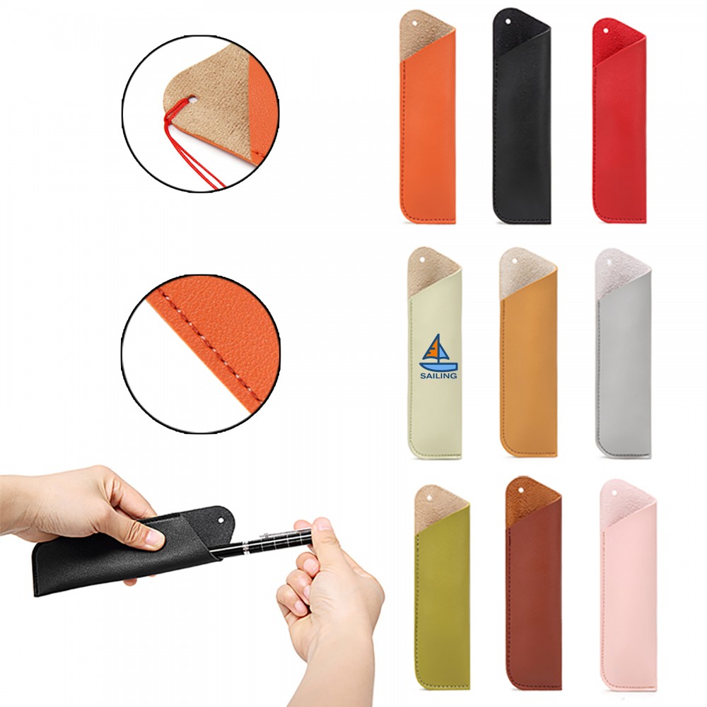 Custom Printed PU Leather Pen Protector Sleeve Custom Printed PU Leather Pen Protector Sleeve