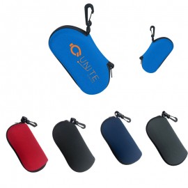 Neoprene Sunglass Case with Clip Custom Printed