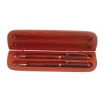 Rosewood Double Pen Case Custom Printed