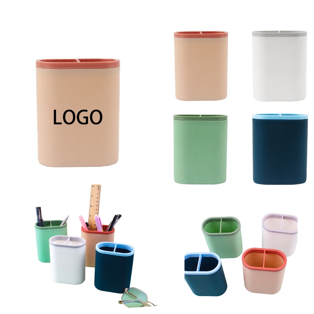 Custom Imprinted Minimalist Nordic Multi-Functional Pen Holder