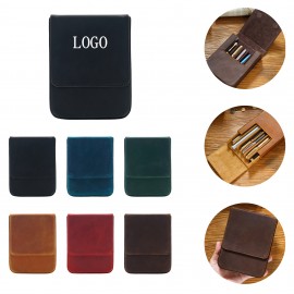 Leather Magnetic Drawer Pencil Holder Logo Branded