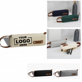 Logo Branded Canvas Pencil Case