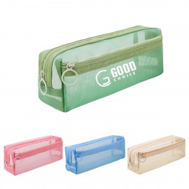Large Capacity Mesh Pencil Case Custom Printed  Large Capacity Mesh Pencil Case Custom Printed