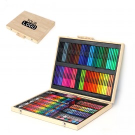 Drawing Kit Wooden Briefcase Paint Case Drawing Kit Custom Imprinted