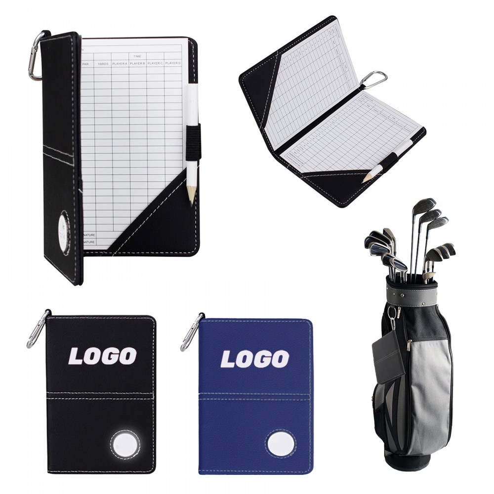 Golf Scorecard Holder with Carabiner Custom Printed