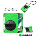 Custom Imprinted iBank(R)2018/2017 iPad 9.7" Case with Hand Strap + Pencil Holder (Green)