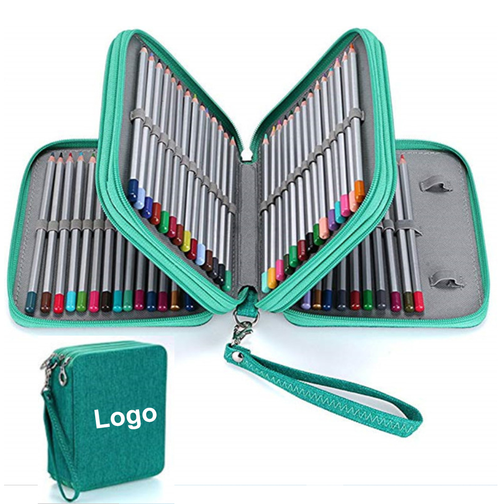 Colored Pencil Case Custom Imprinted