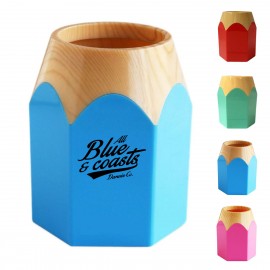Custom Printed Pencil-Shaped Pen Holder