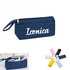 Logo Branded Large Capacity Double Layer Pencil Case