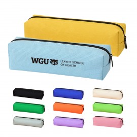 Oxford Cloth Portable Pencil Case with Zipper Custom Imprinted