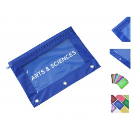 Clear Zippered Pencil Case Logo Branded