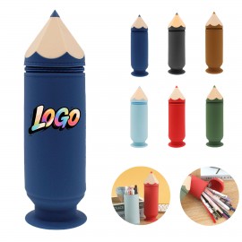 Soft Eco-Friendly Silicone Pencil Case Custom Printed